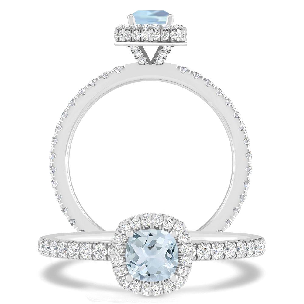 White Gold - Aquamarine