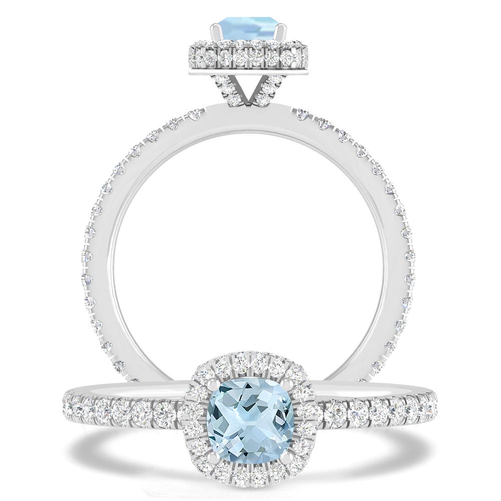 White Gold - Aquamarine