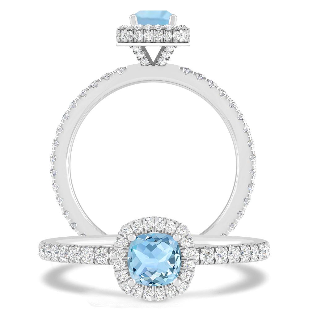 White Gold - Aquamarine