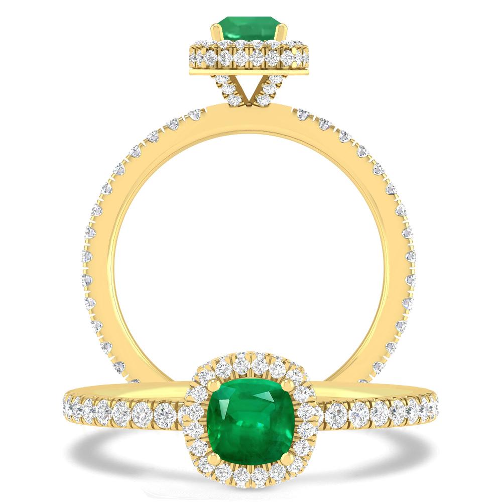 Yellow Gold - Emerald