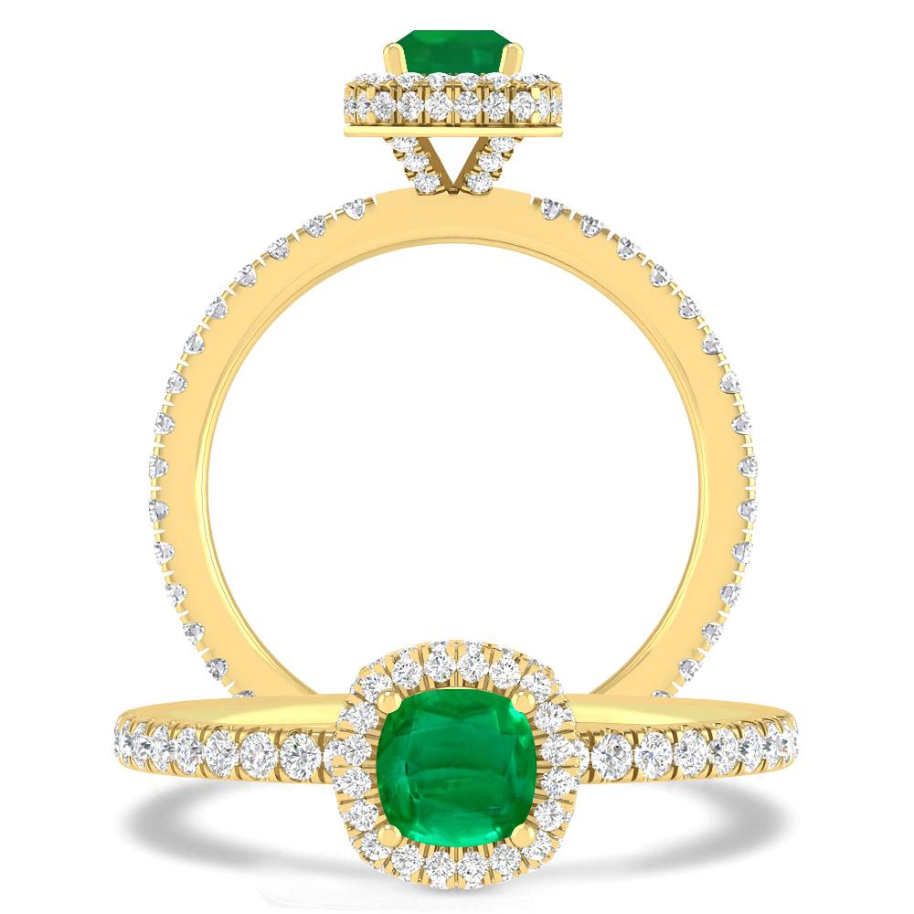 Yellow Gold - Emerald