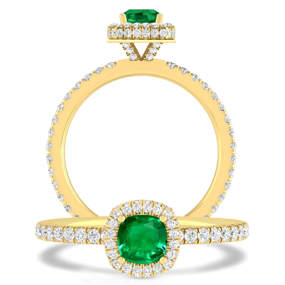 Yellow Gold - Emerald