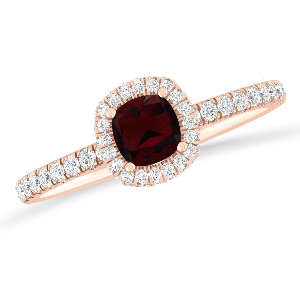 Rose Gold - Garnet