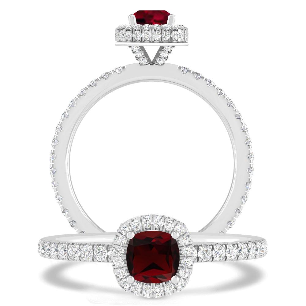 White Gold - Garnet