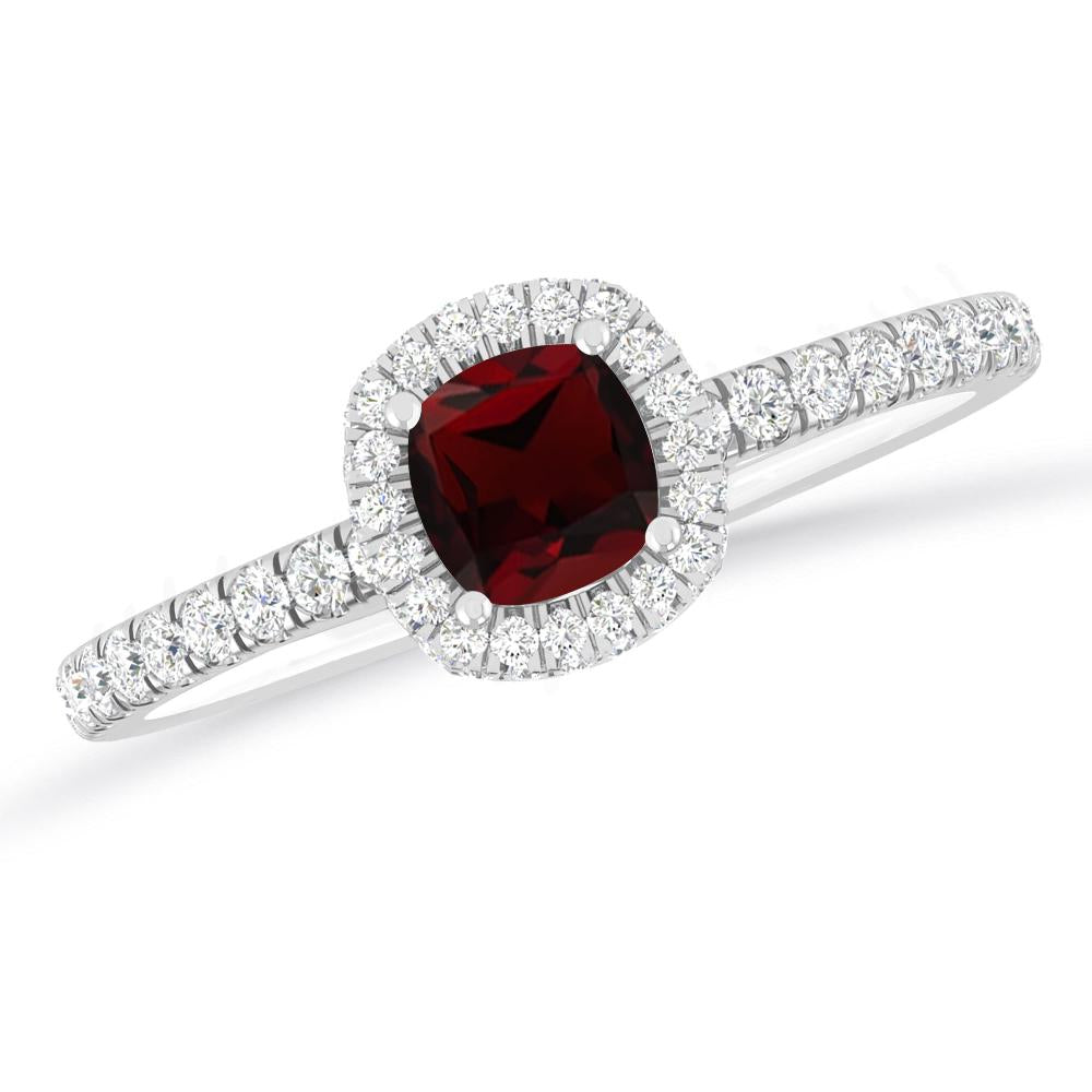 White Gold - Garnet