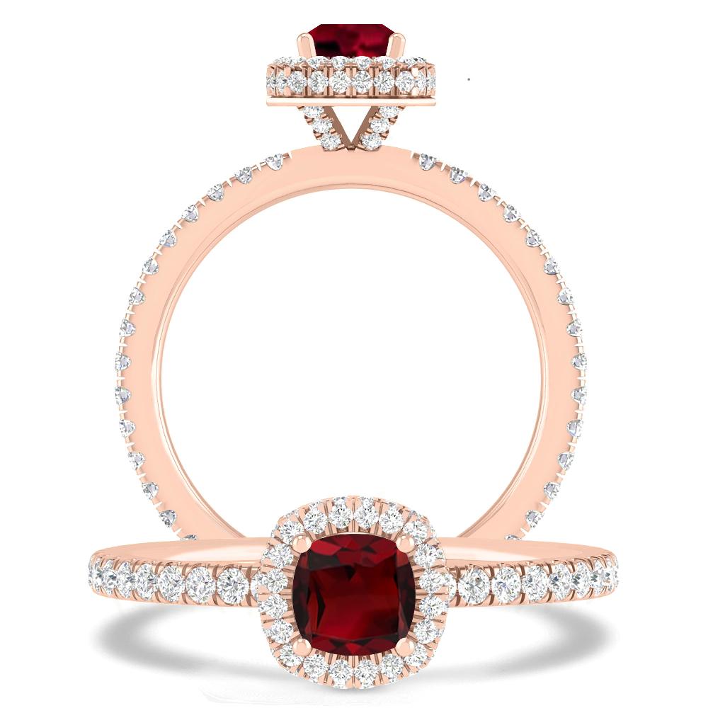 Rose Gold - Garnet