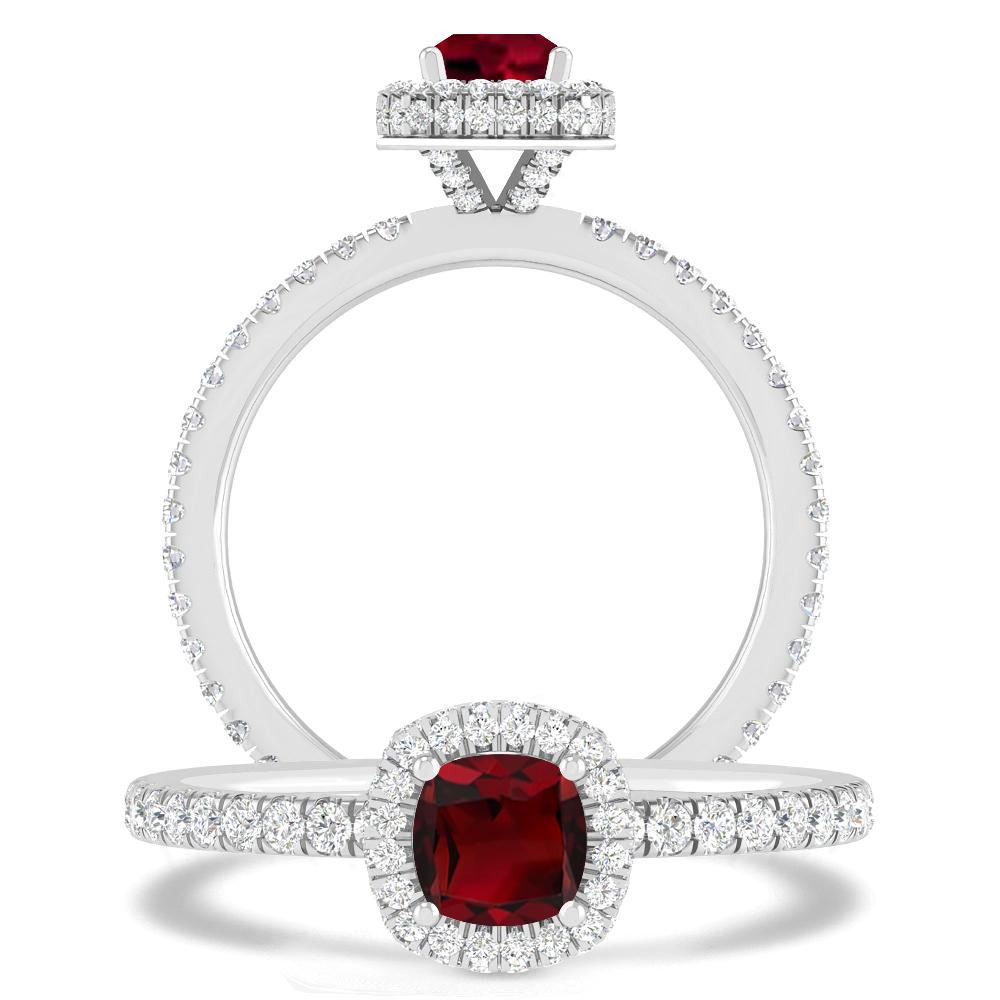 White Gold - Garnet