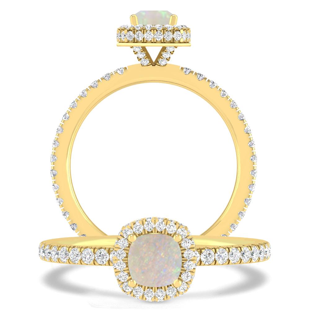 Yellow Gold - Opal