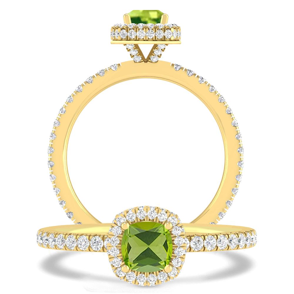 Yellow Gold - Peridot