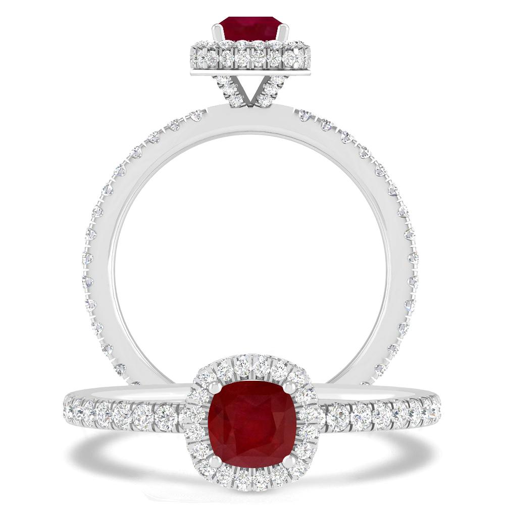 White Gold - Ruby