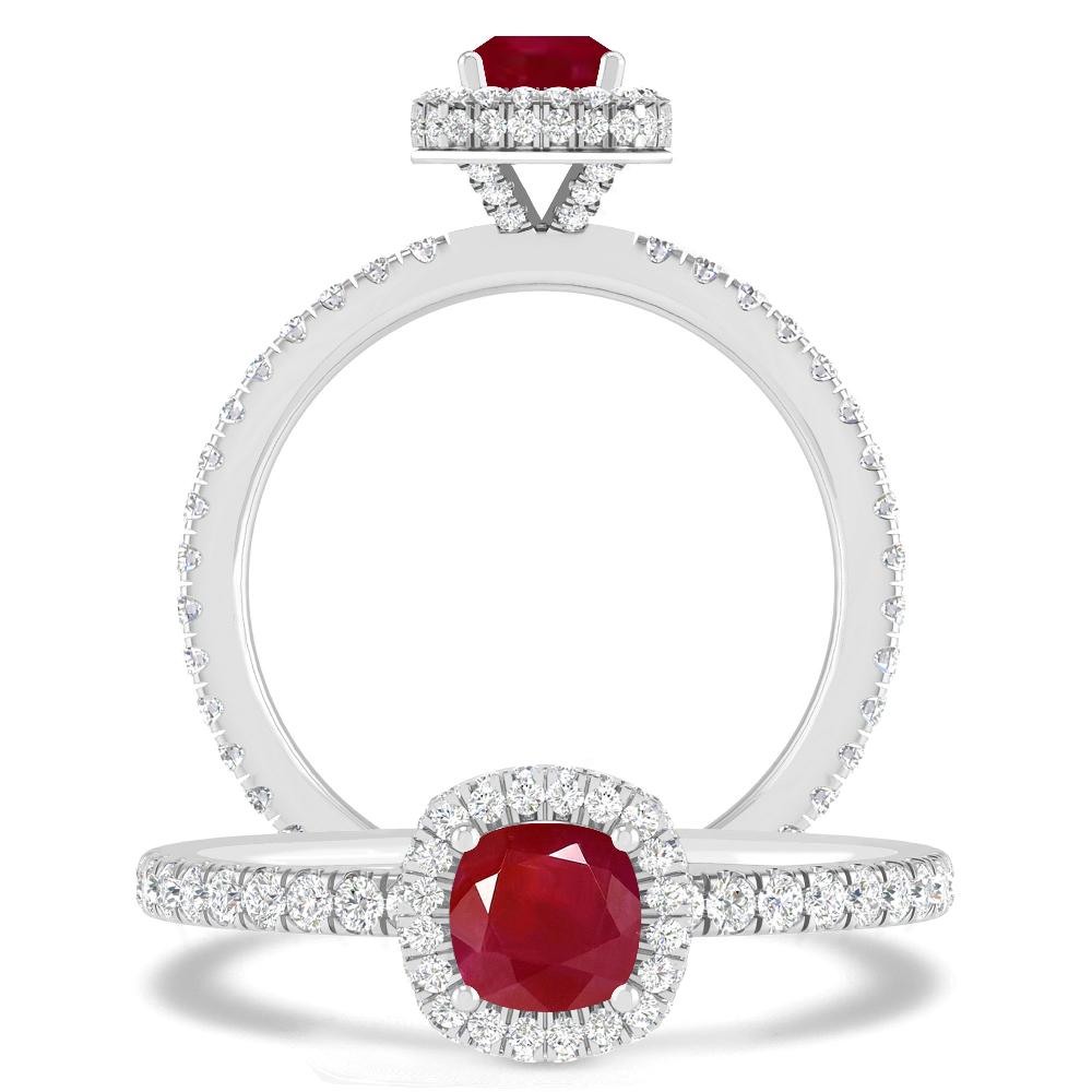 White Gold - Ruby