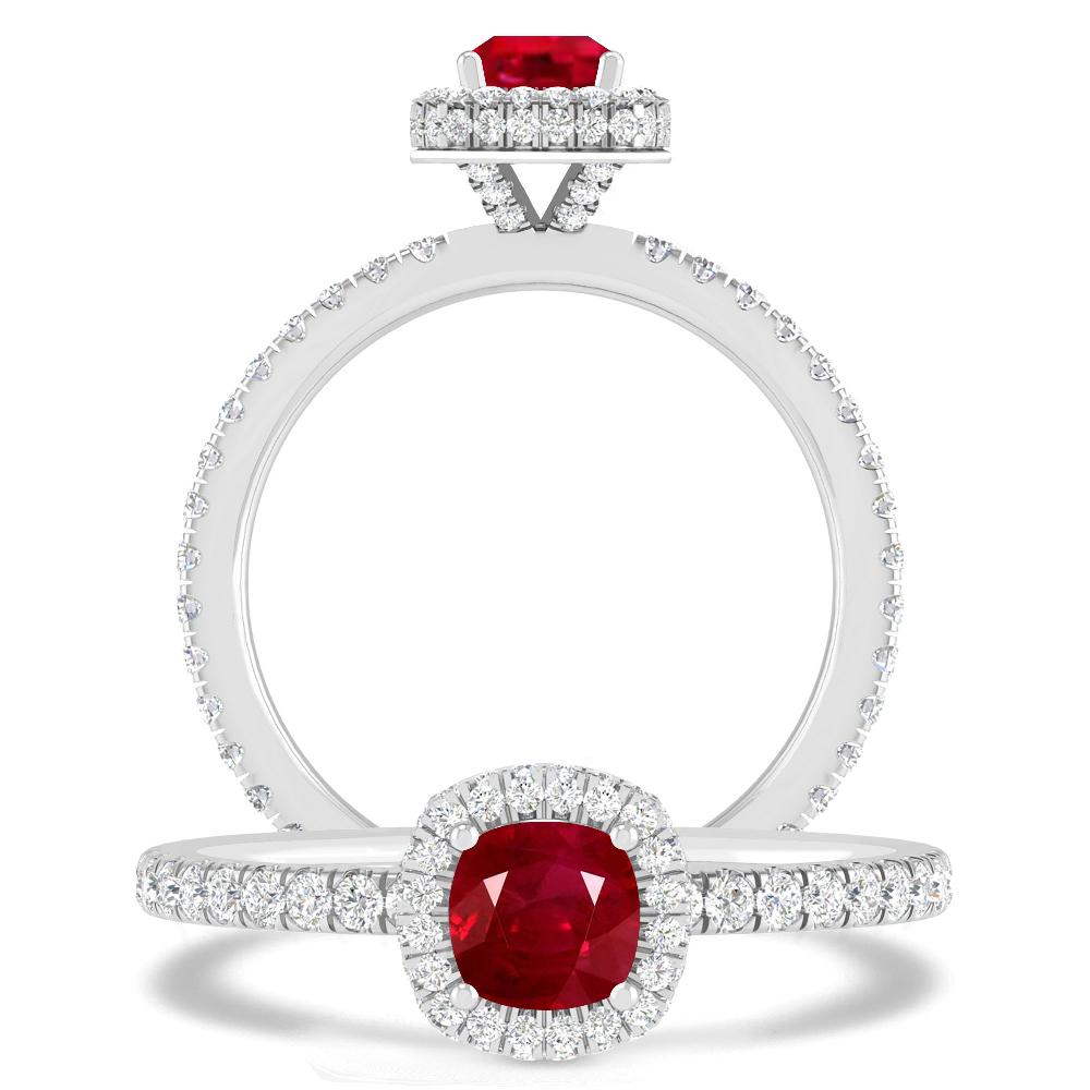 White Gold - Ruby