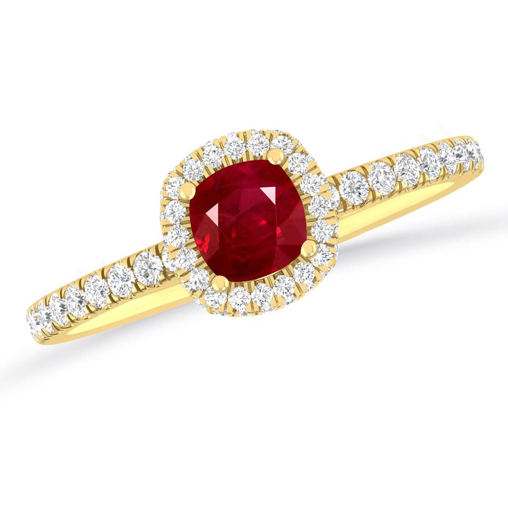 Yellow Gold - Ruby