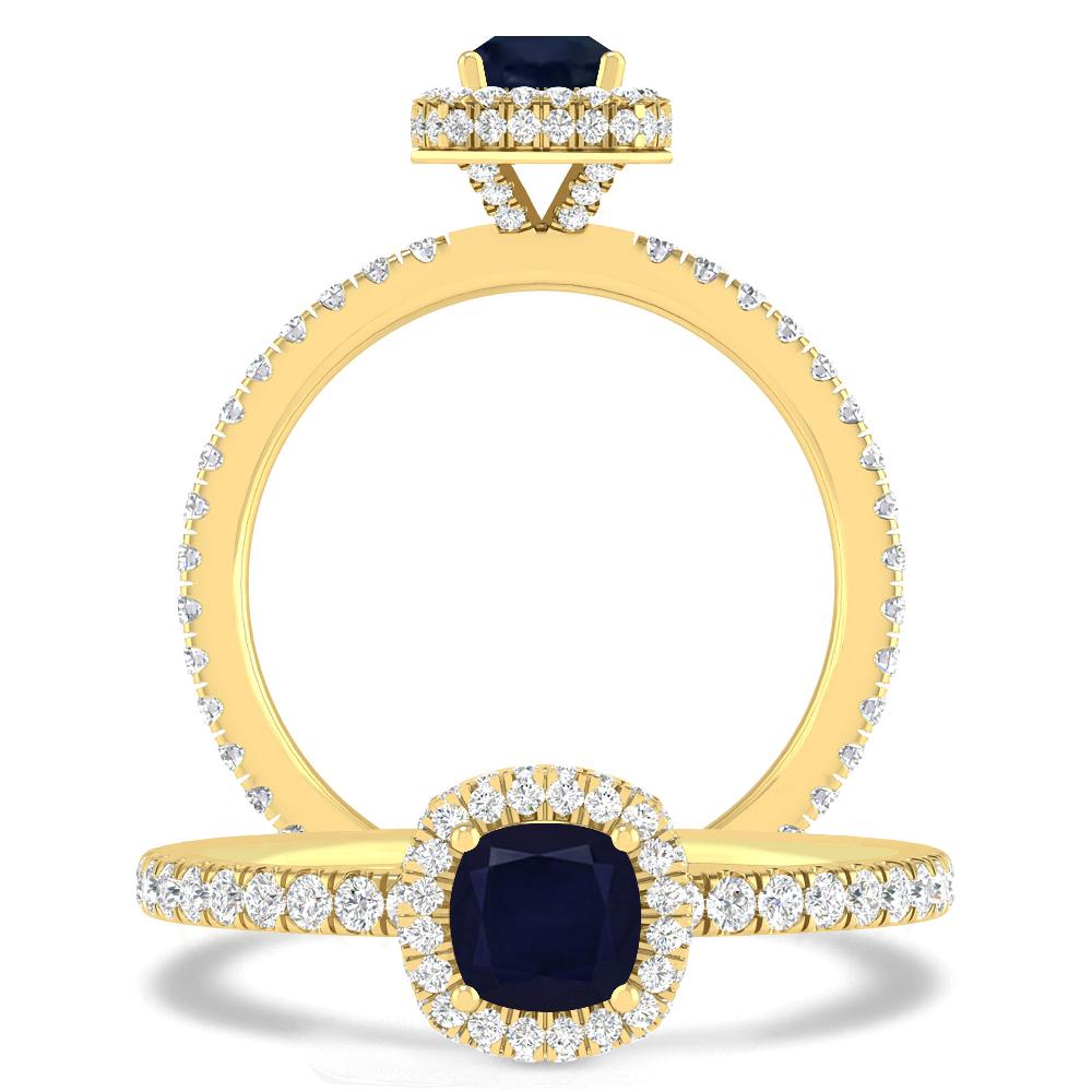 Yellow Gold - Sapphire