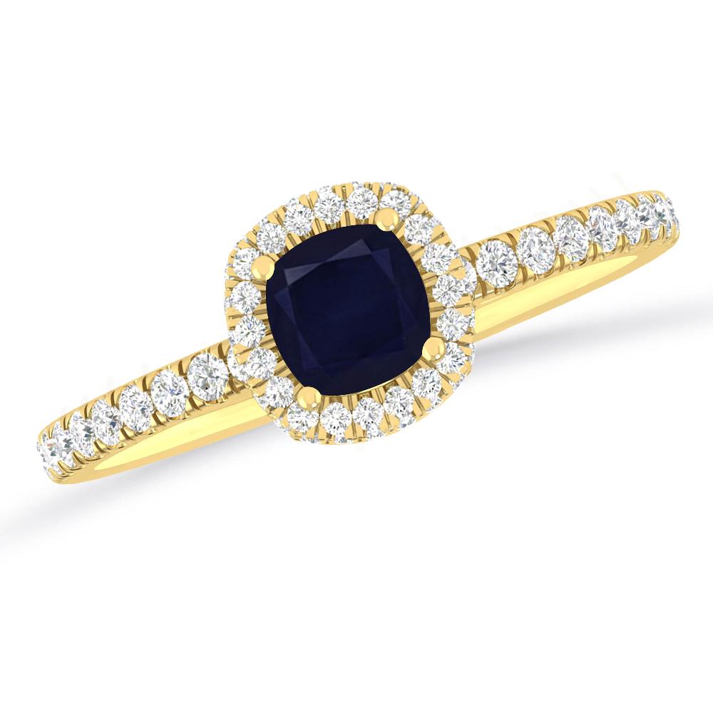 Yellow Gold - Sapphire