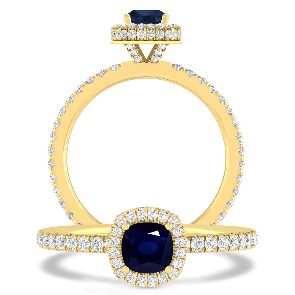 Yellow Gold - Sapphire