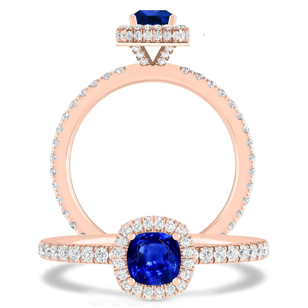 Rose Gold - Sapphire
