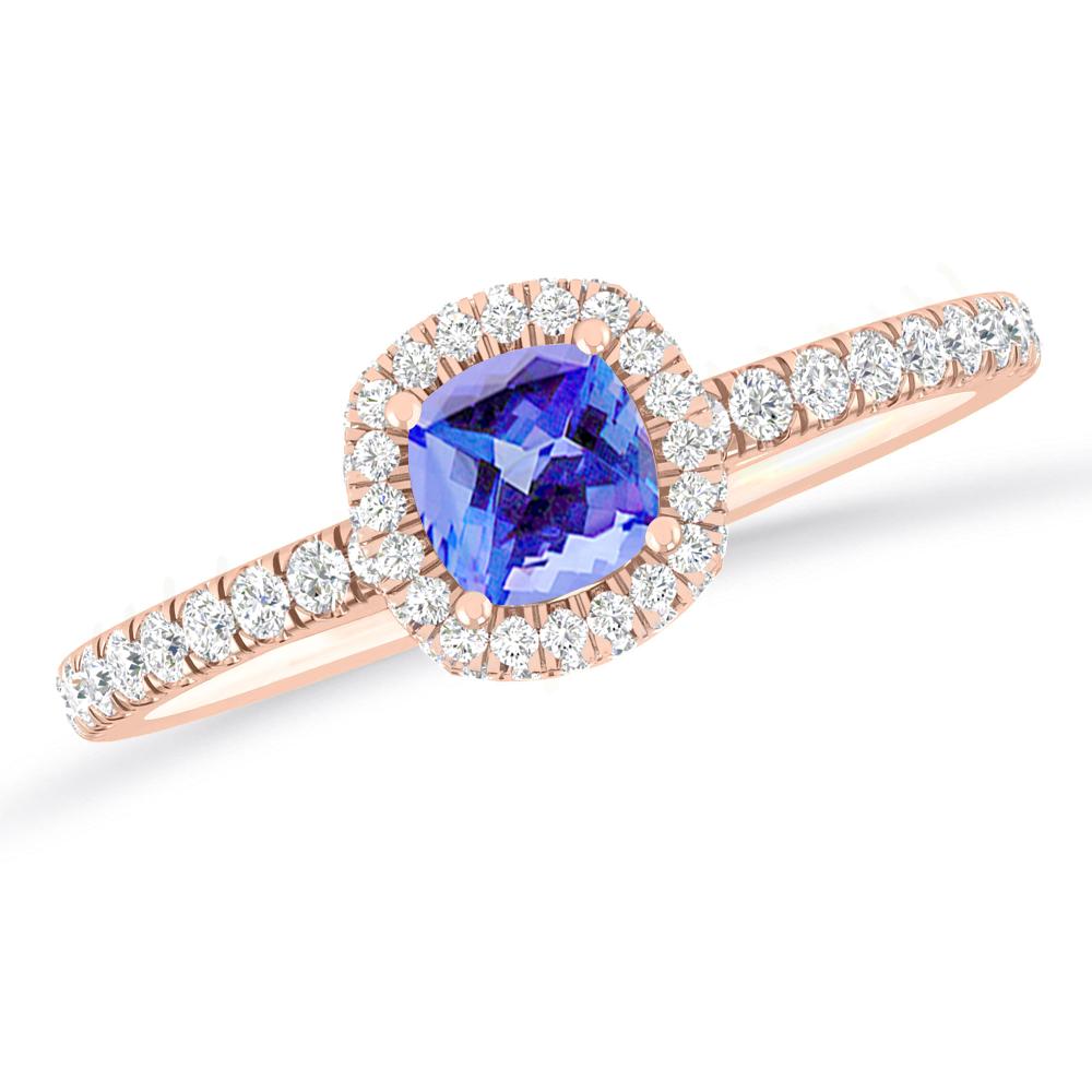 Rose Gold - Tanzanite