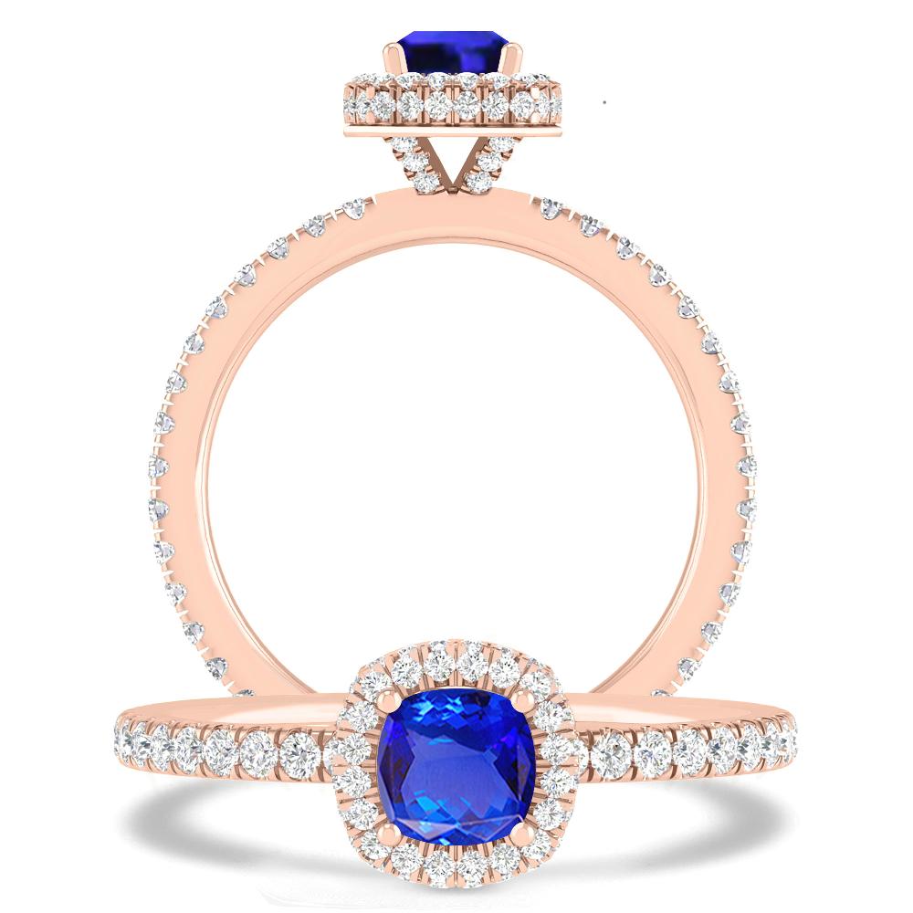 Rose Gold - Tanzanite