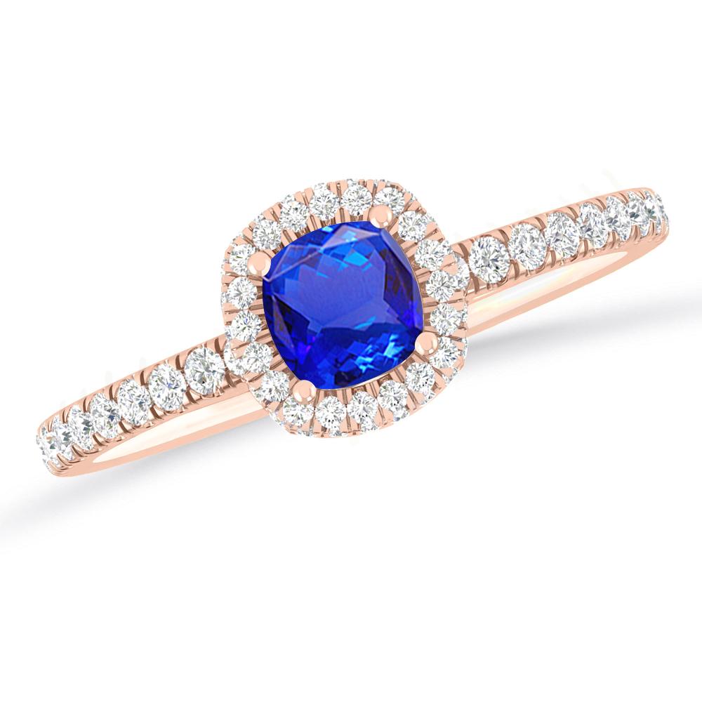 Rose Gold - Tanzanite