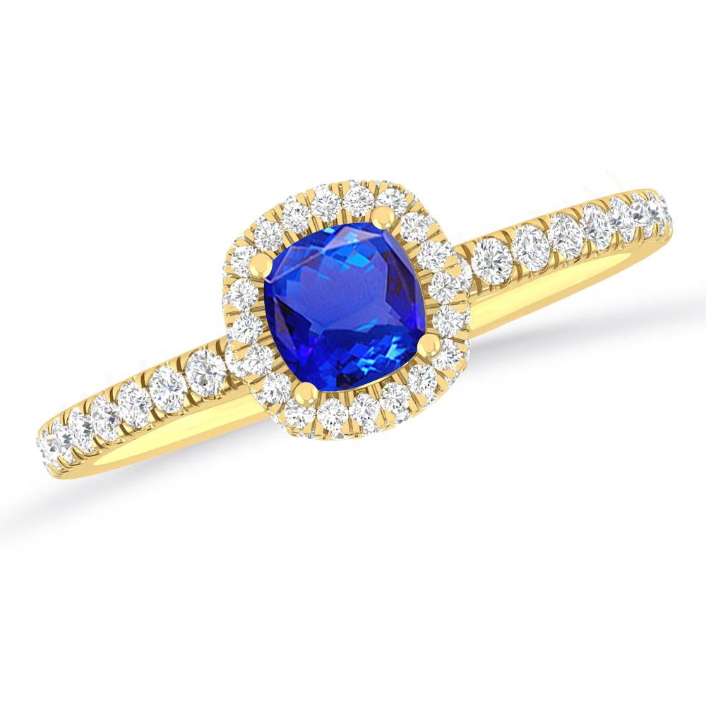 Yellow Gold - Tanzanite