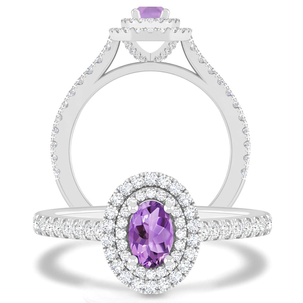 White Gold - Amethyst