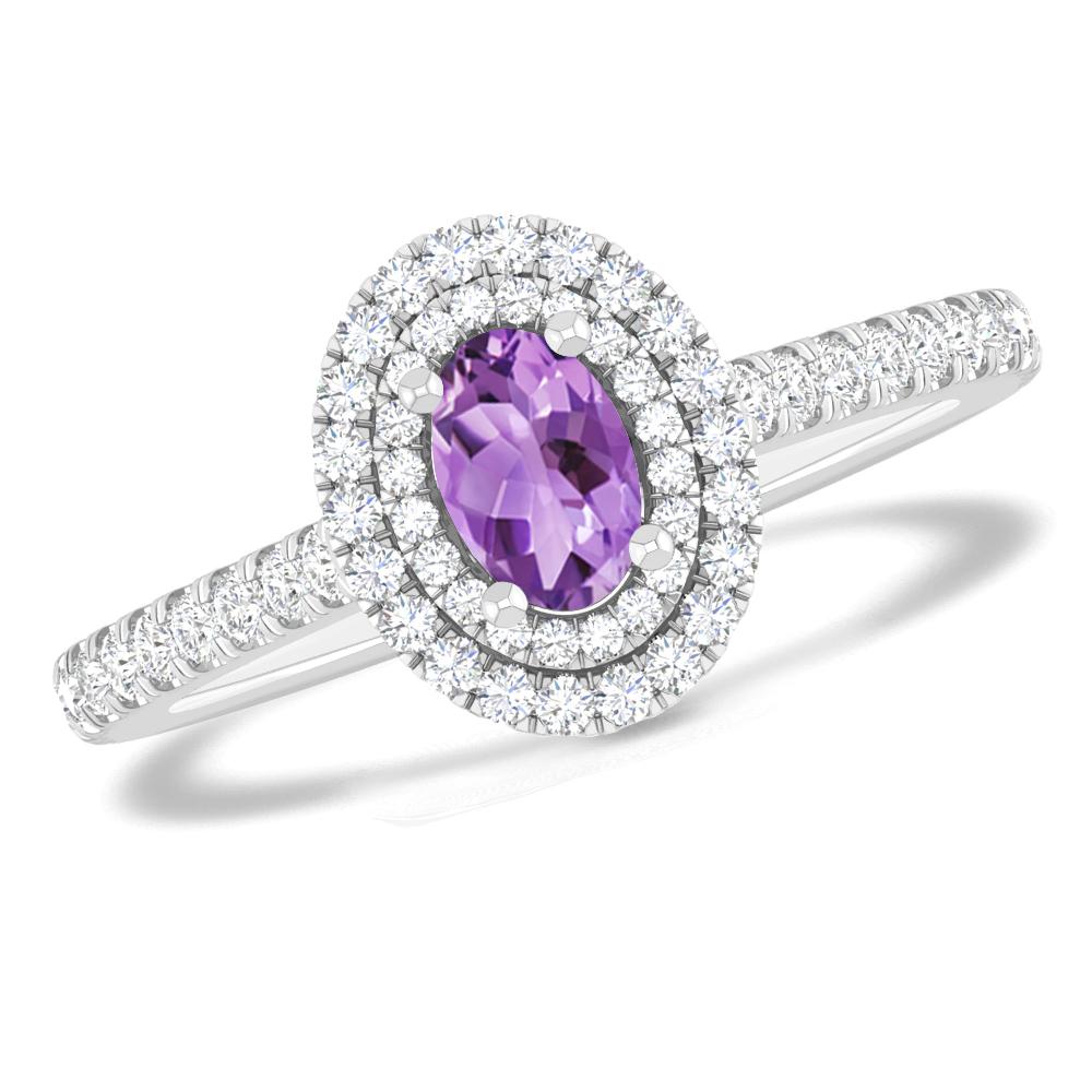 White Gold - Amethyst