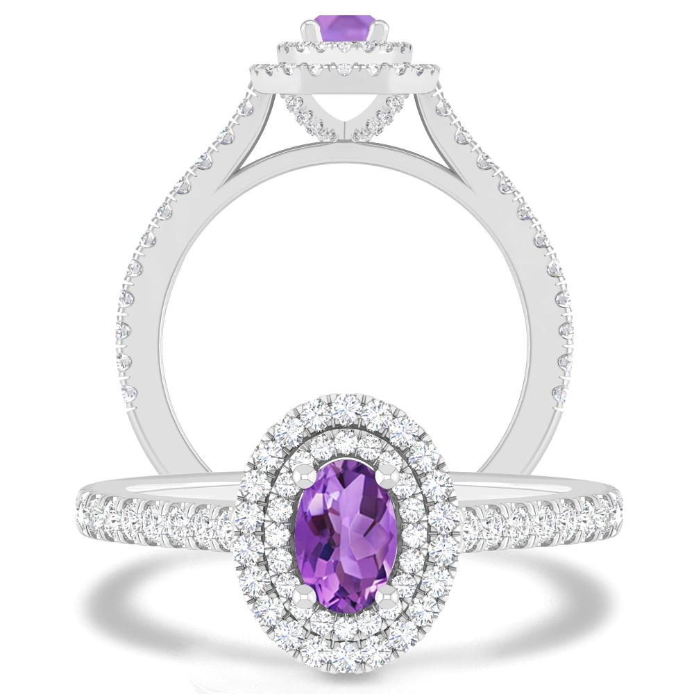 White Gold - Amethyst