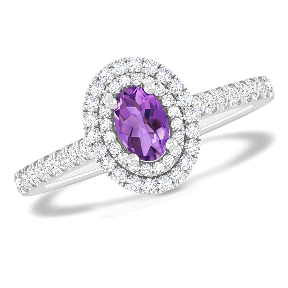 White Gold - Amethyst