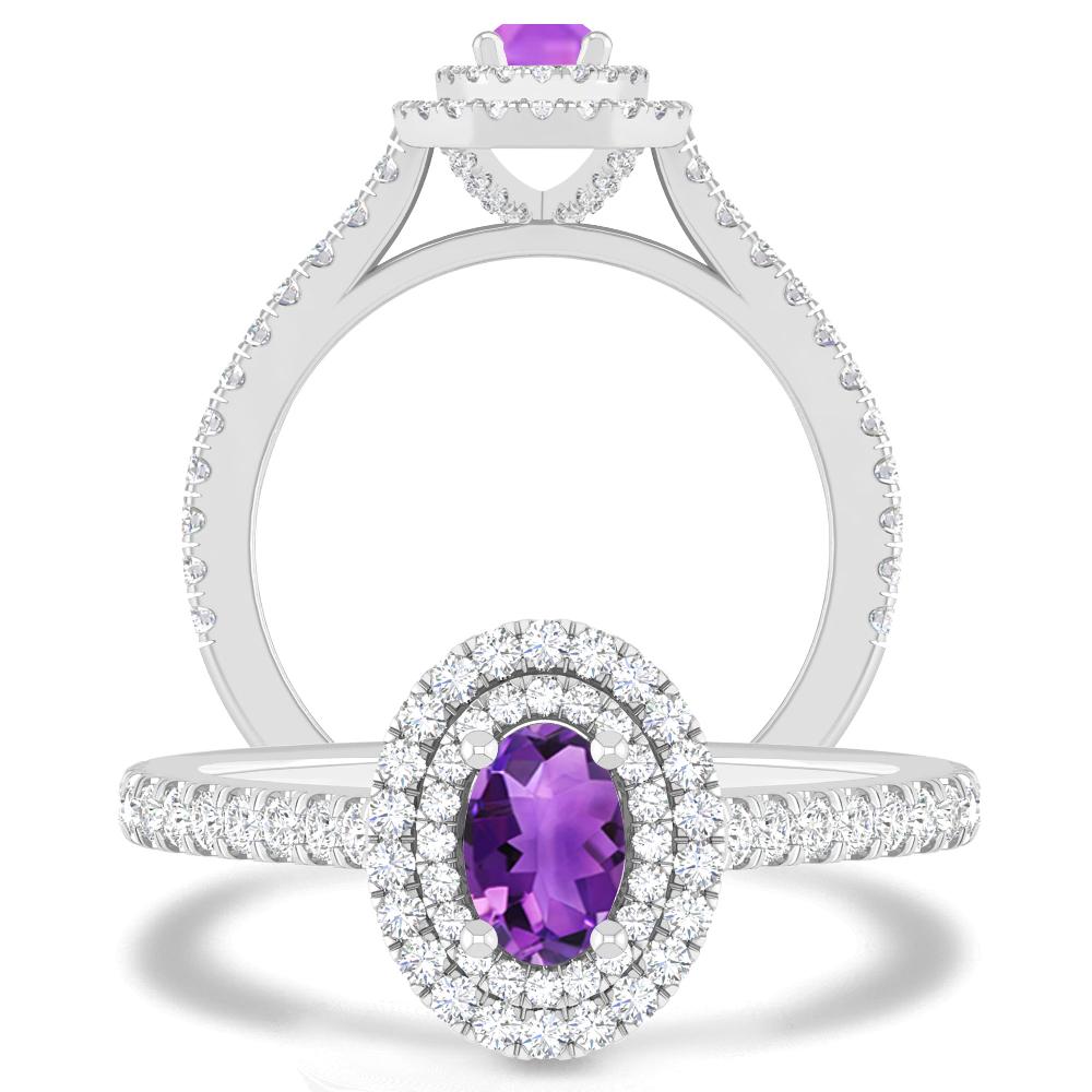 White Gold - Amethyst