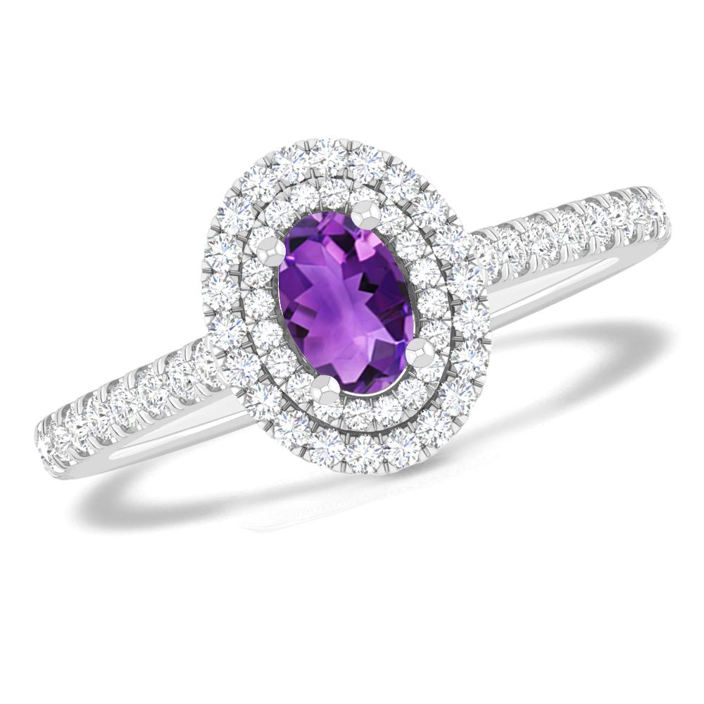 White Gold - Amethyst