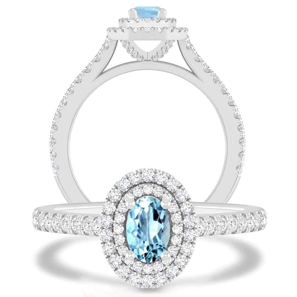 White Gold - Aquamarine