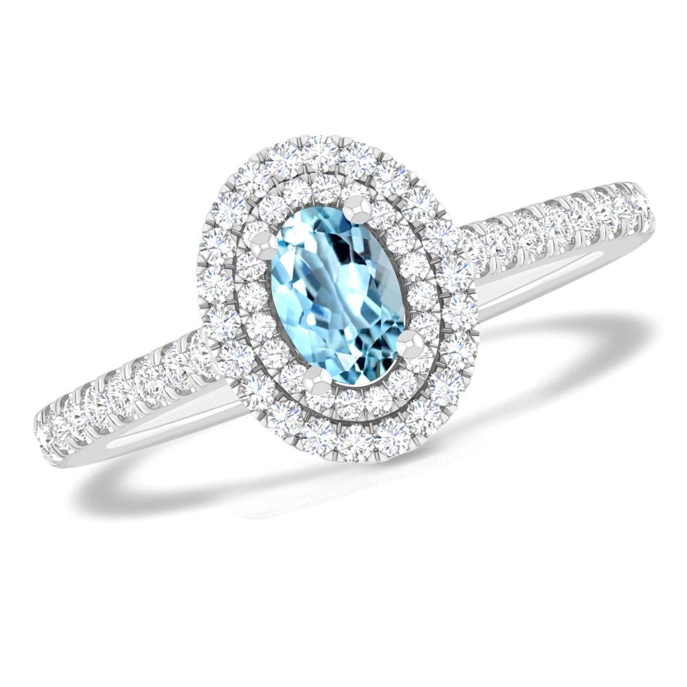 White Gold - Aquamarine