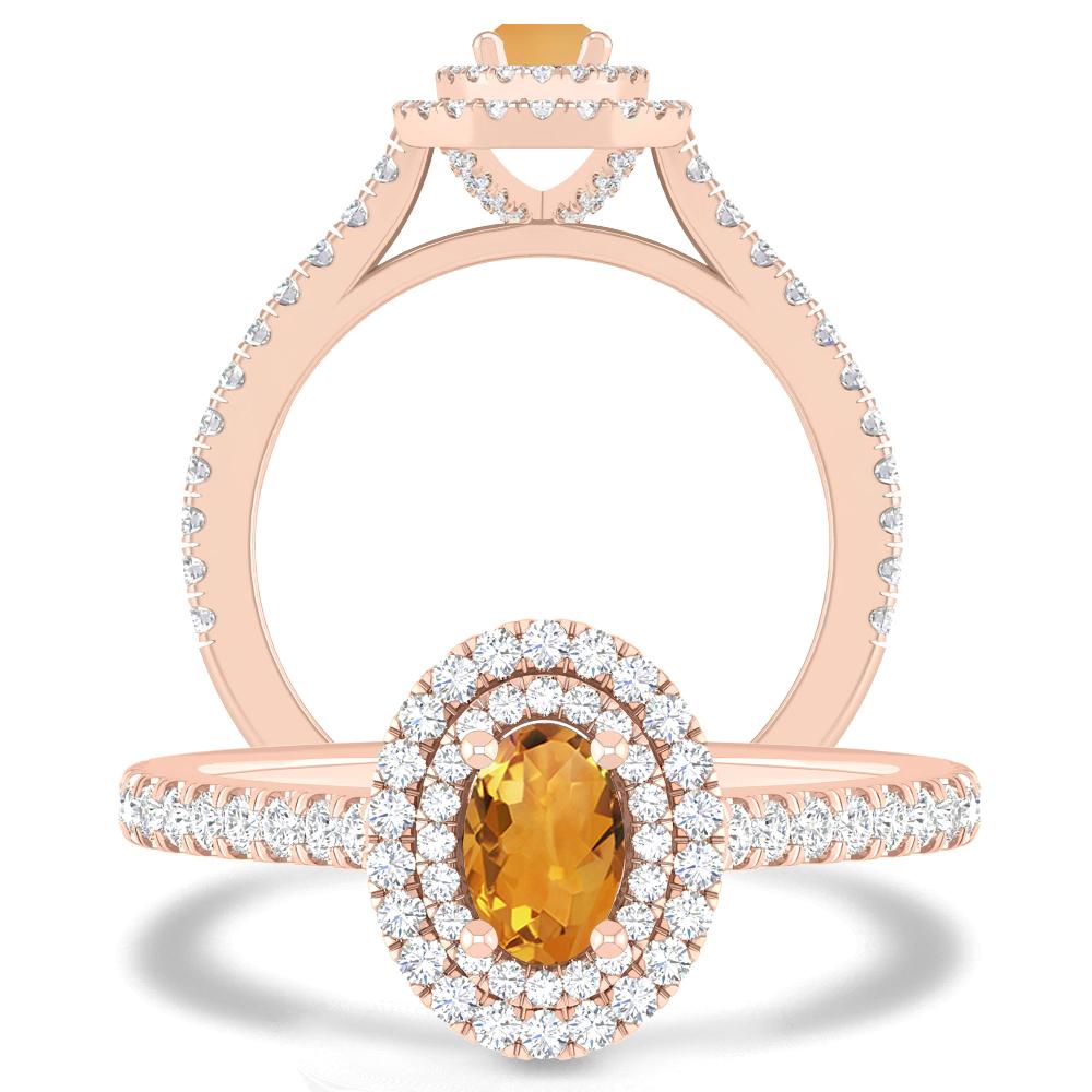 Rose Gold - Citrine