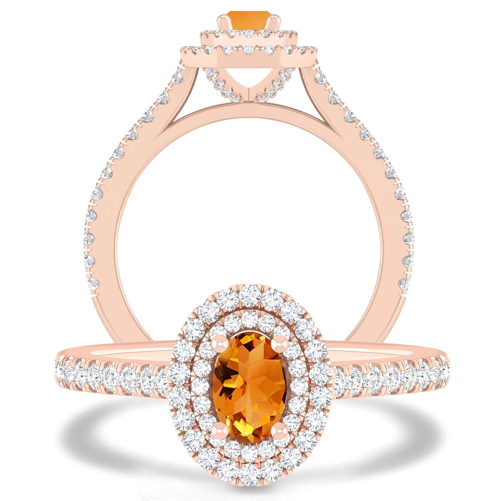 Rose Gold - Citrine