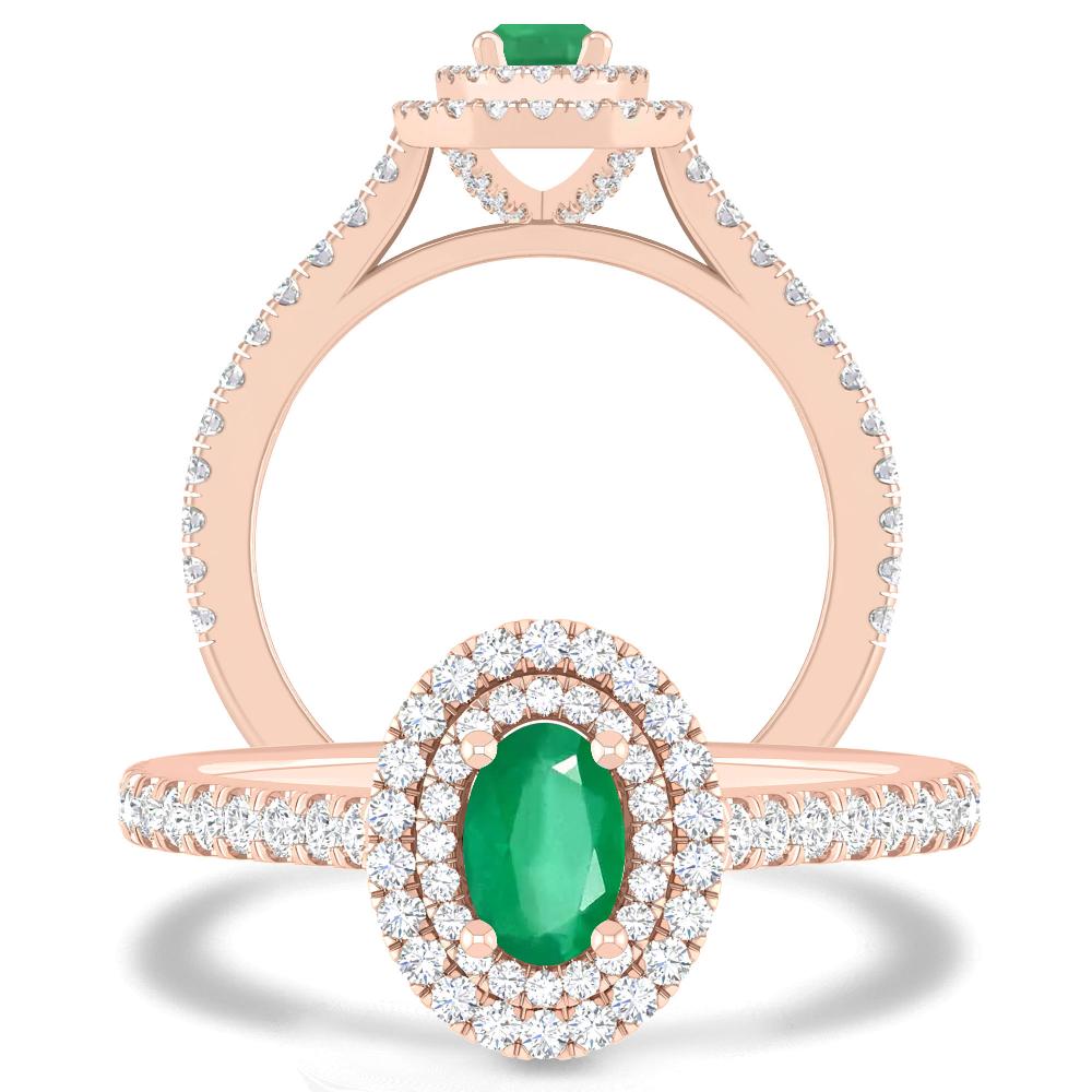 Rose Gold - Emerald