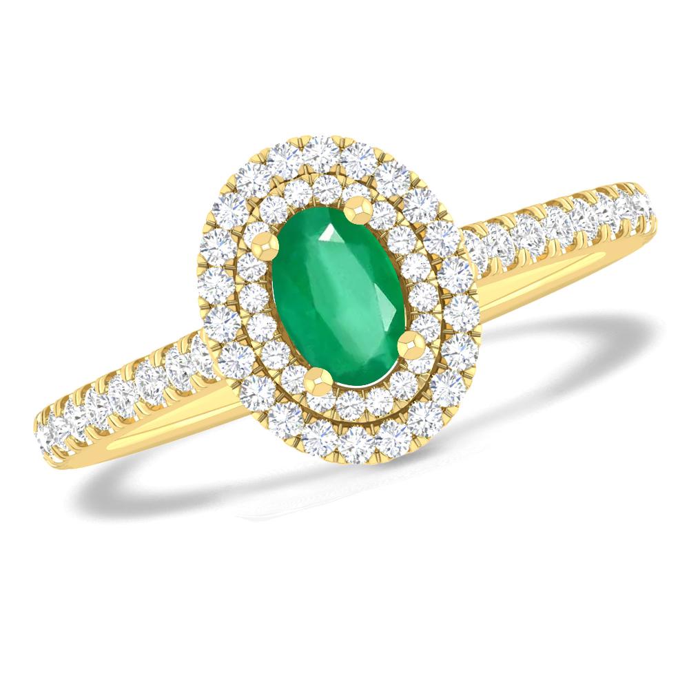 Yellow Gold - Emerald