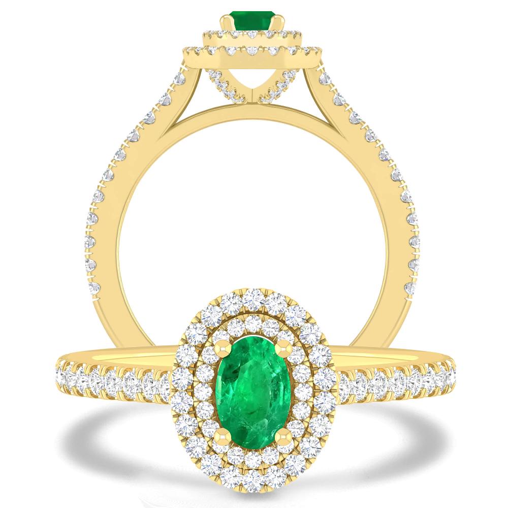 Yellow Gold - Emerald