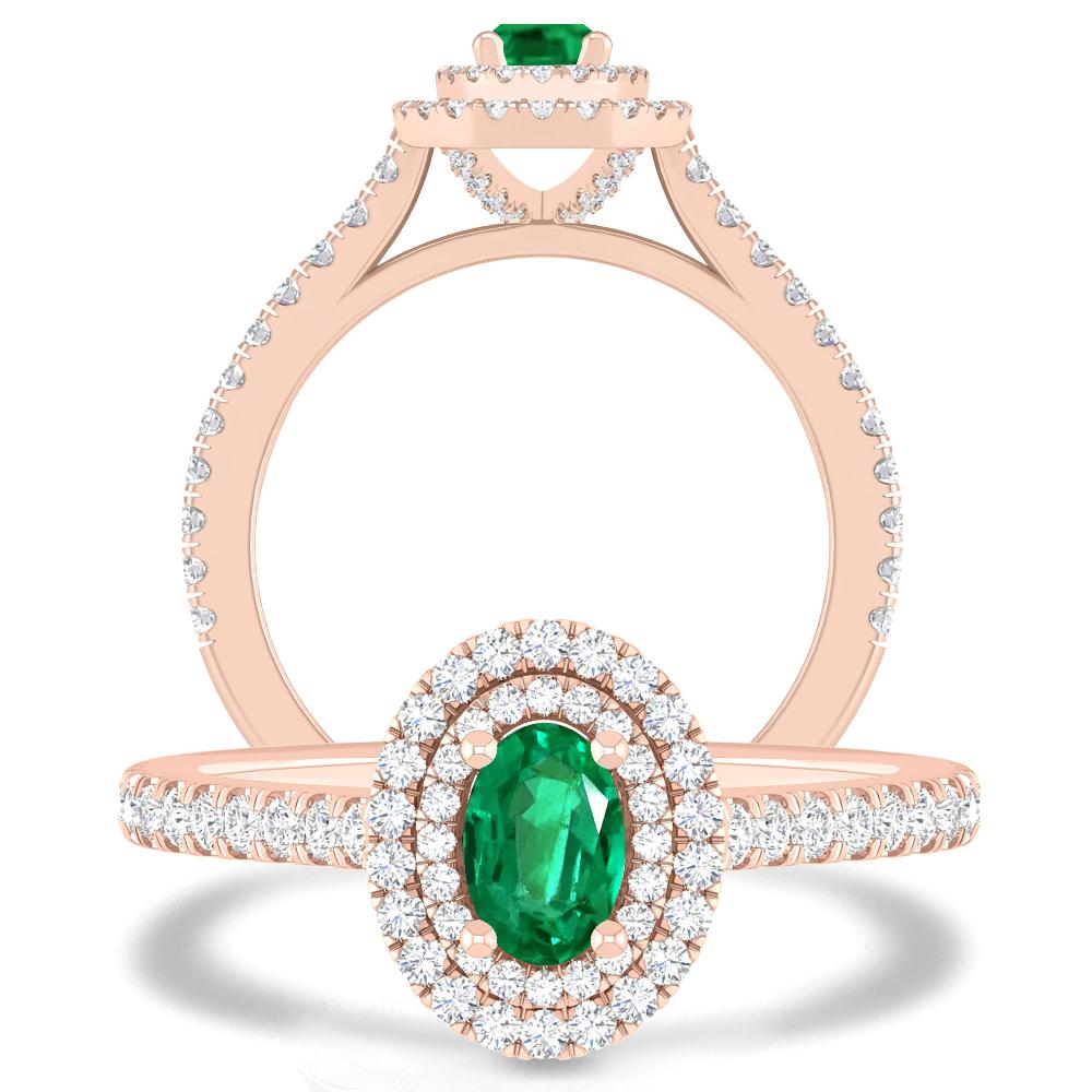 Rose Gold - Emerald