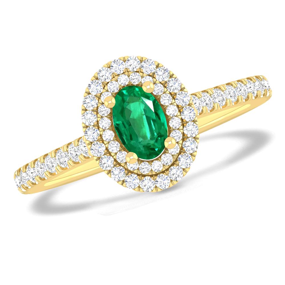 Yellow Gold - Emerald