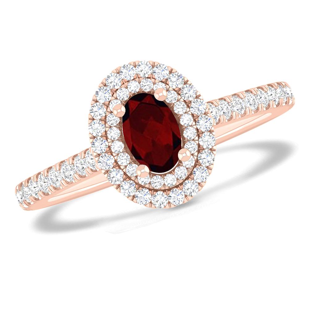 Rose Gold - Garnet