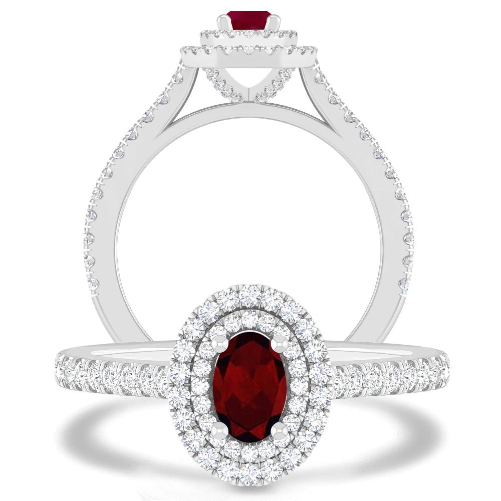 White Gold - Garnet