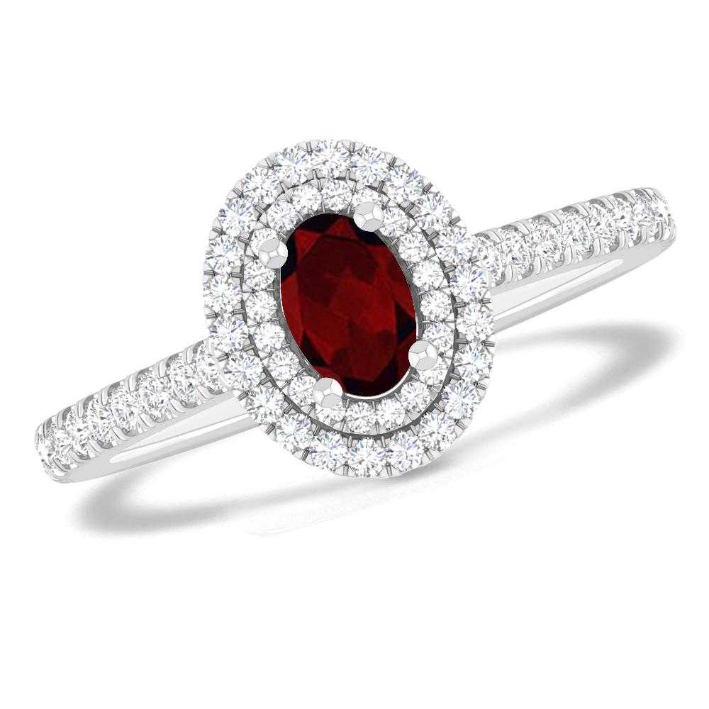 White Gold - Garnet