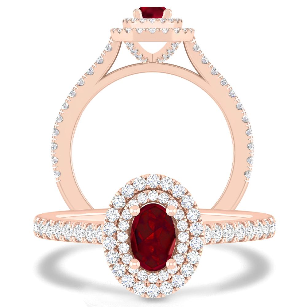 Rose Gold - Garnet