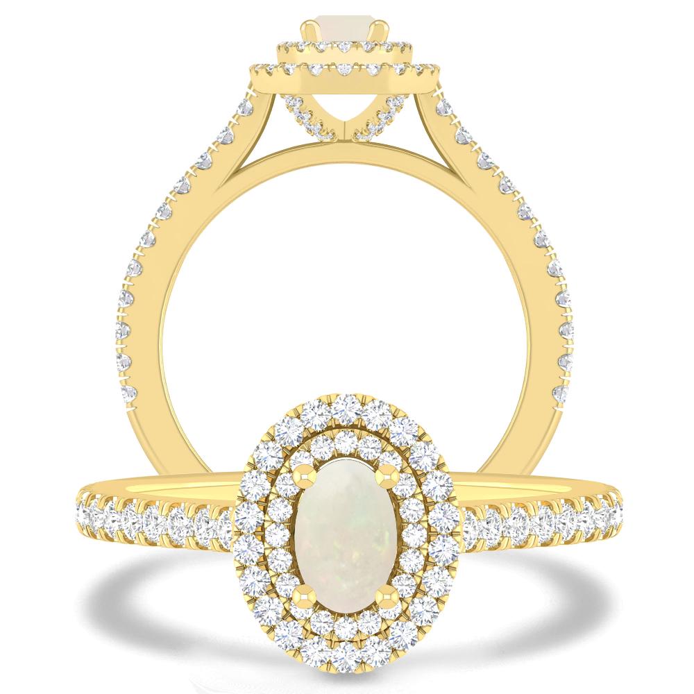 Yellow Gold - Opal