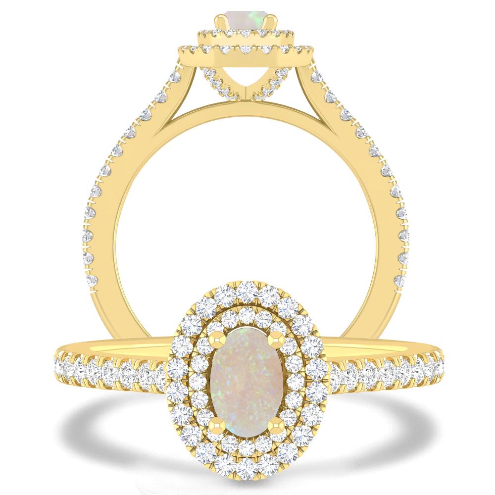 Yellow Gold - Opal