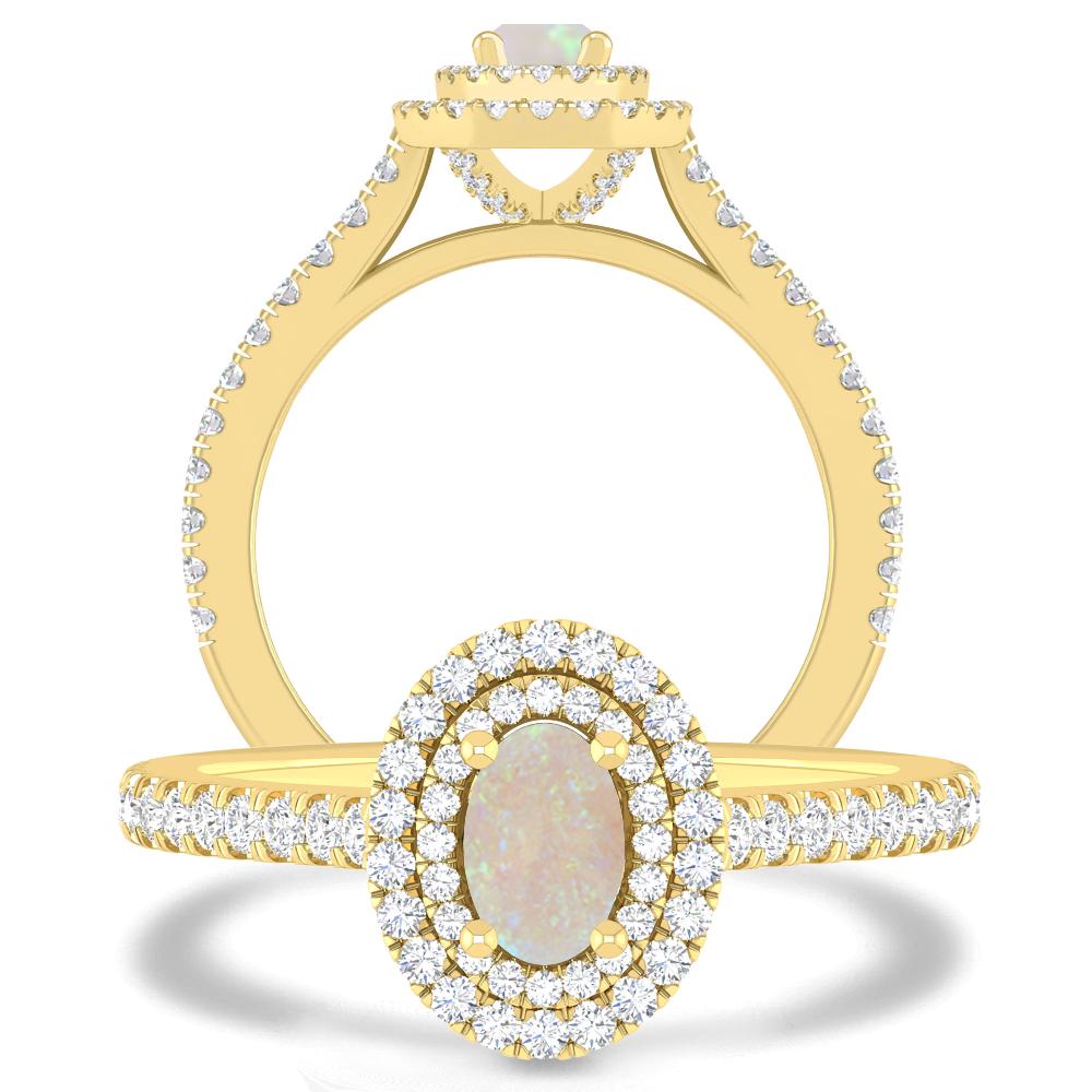 Yellow Gold - Opal