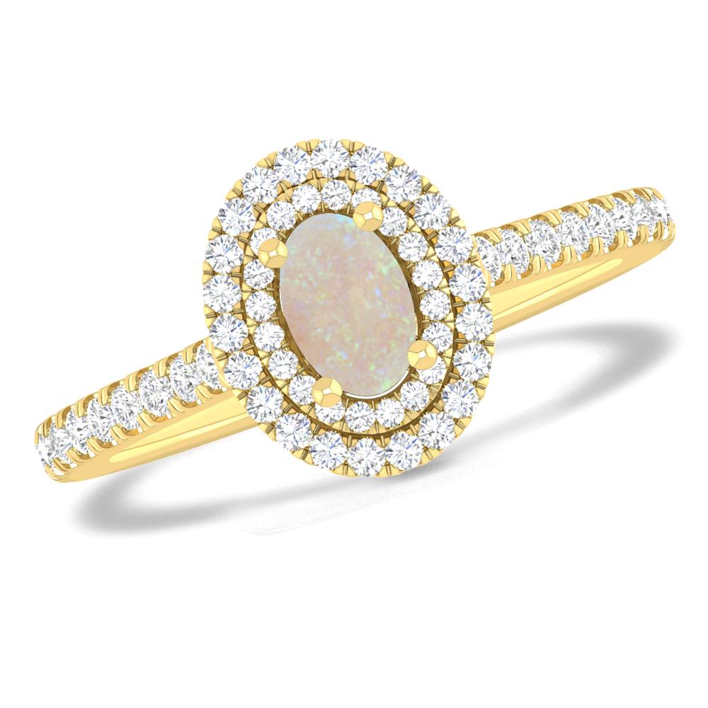 Yellow Gold - Opal