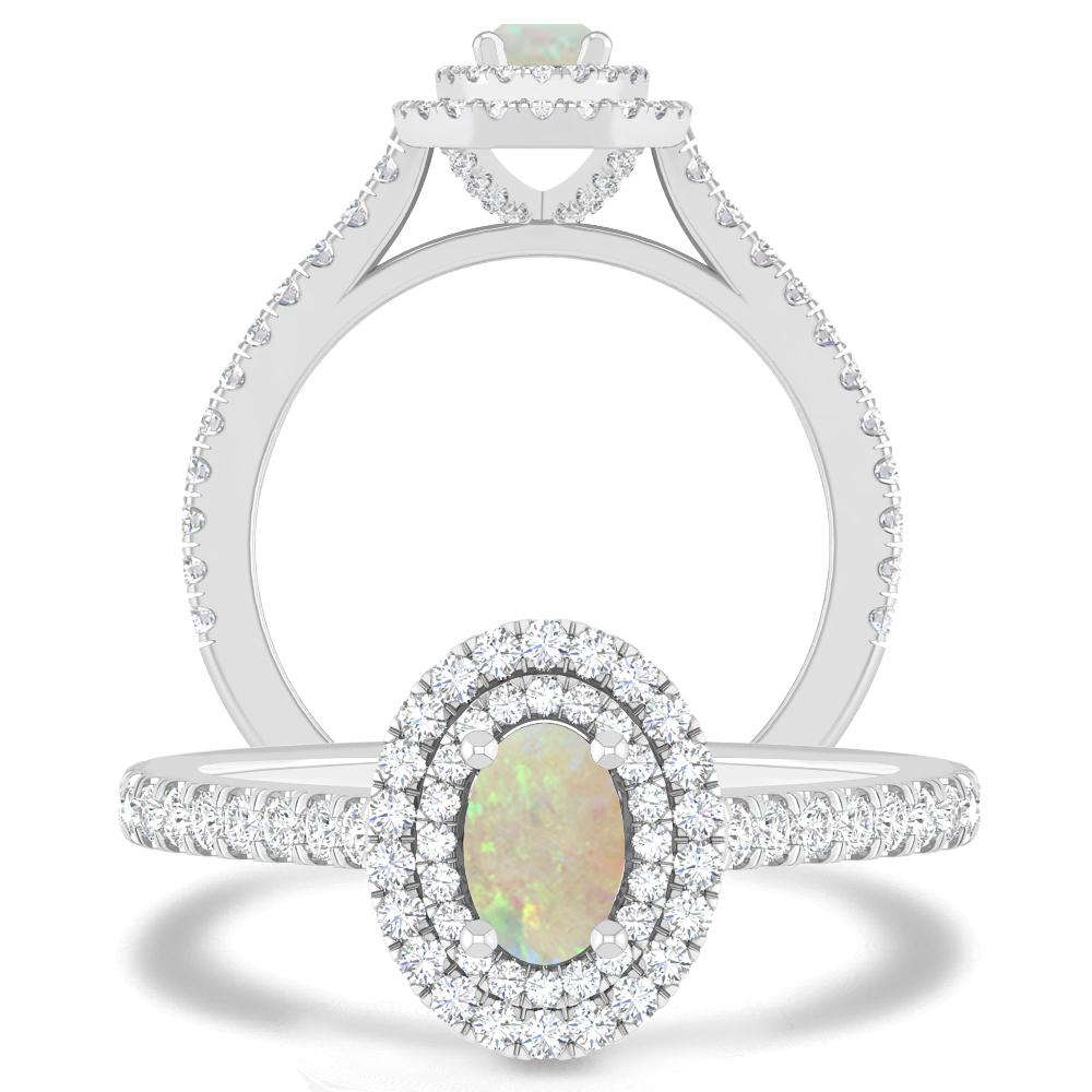 White Gold - Opal