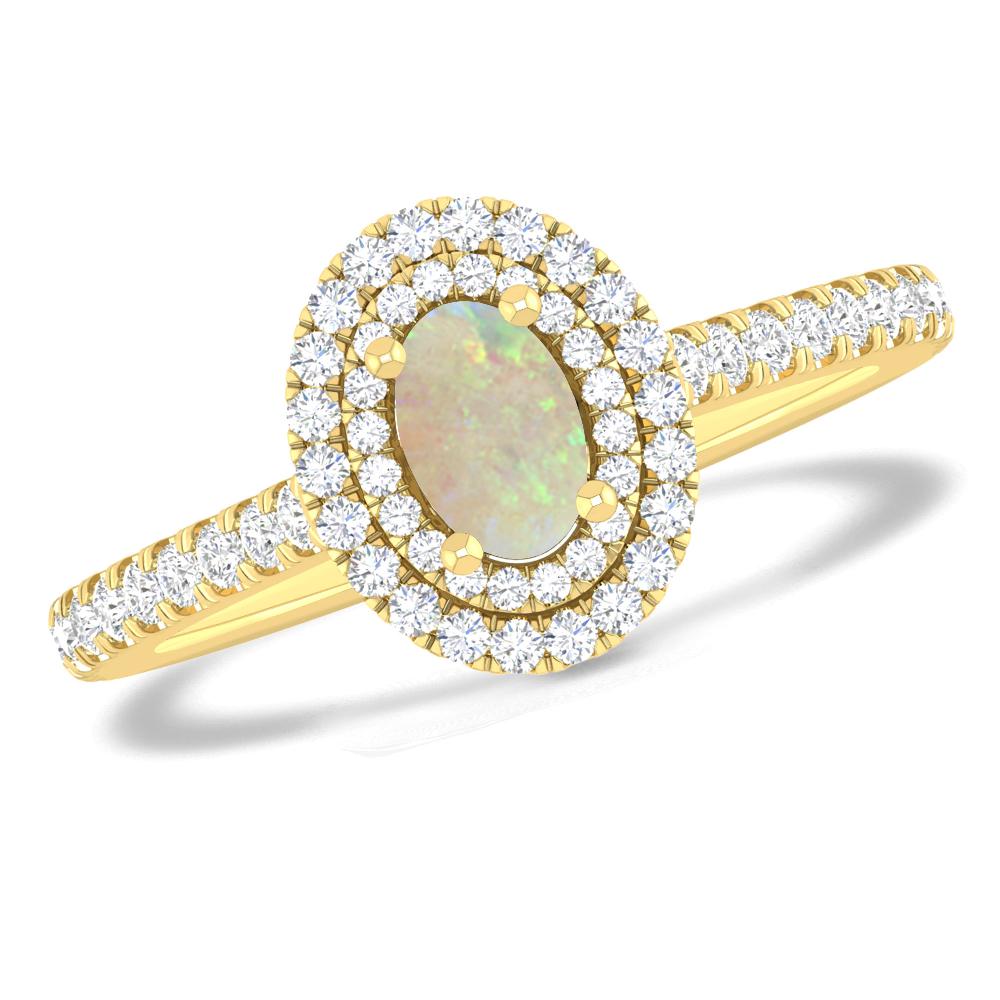 Yellow Gold - Opal